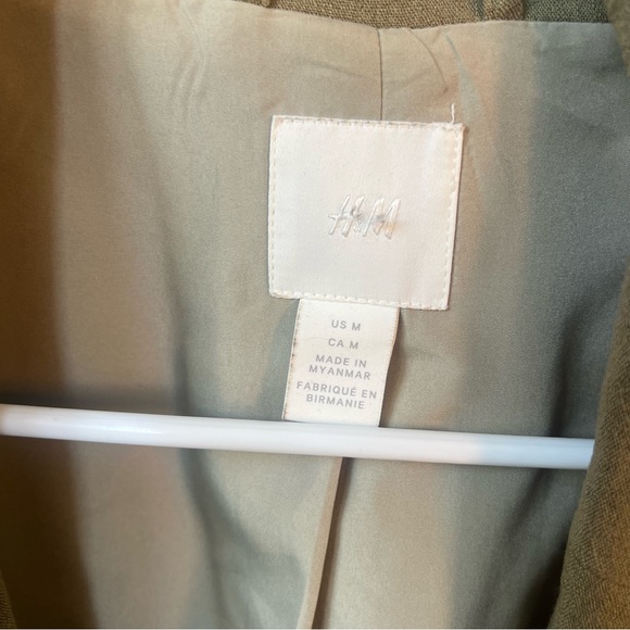 Sage green H&M oversized blazer - Picture 2 of 6